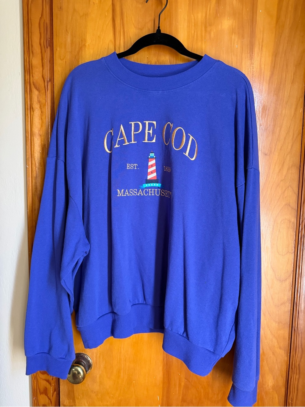 Cape Cod Massachusetts Crewneck Sweatshirt - Purple